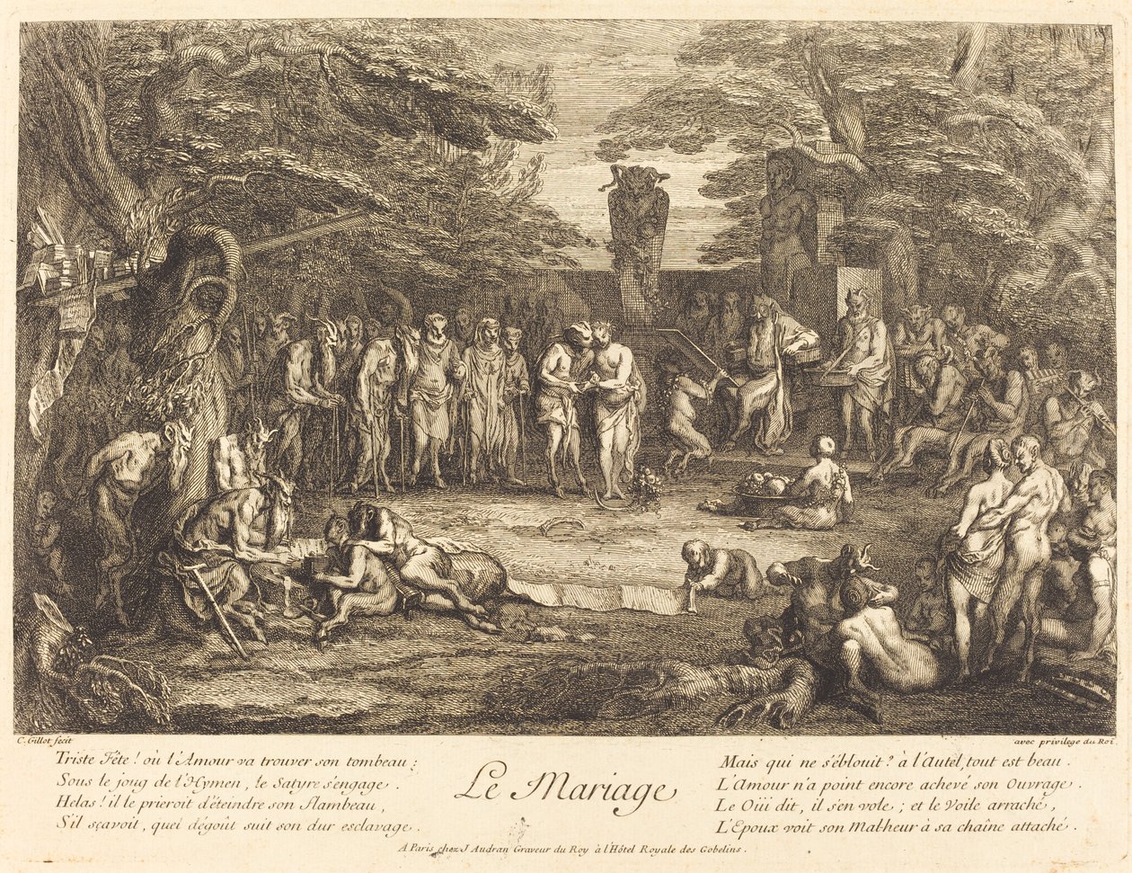 Il matrimonio da Claude Gillot