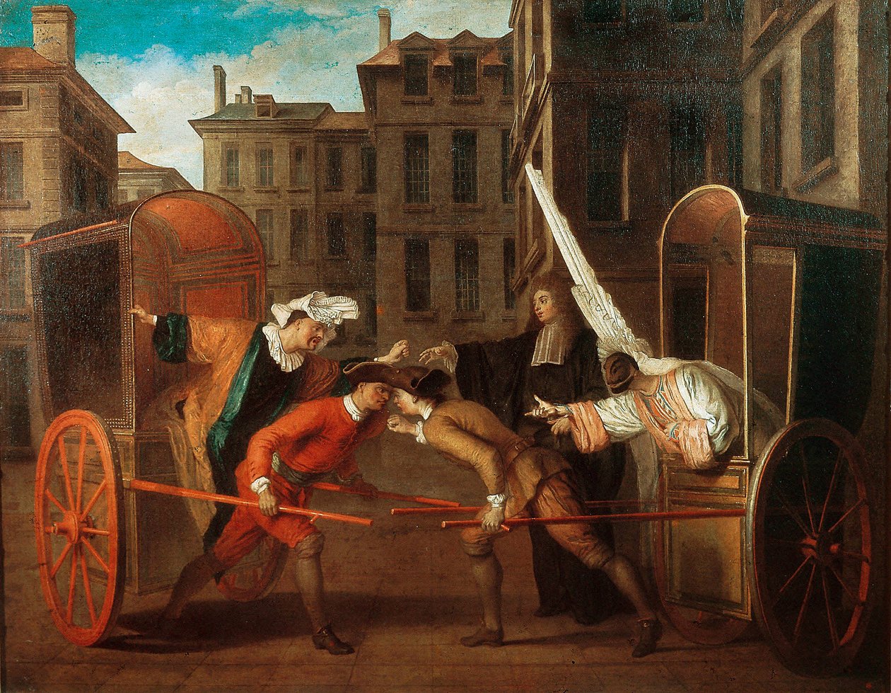 Le due carrozze da Claude Gillot