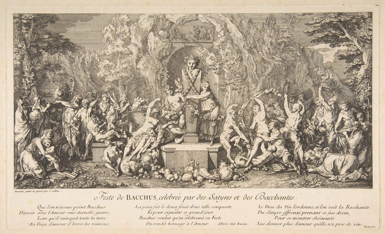 La festa di Bacco da Claude Gillot