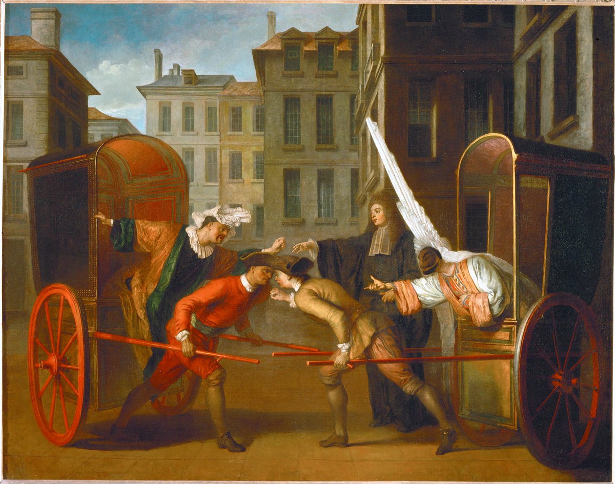 Le due carrozze. Scaramouche e Arlecchino ... da Claude Gillot