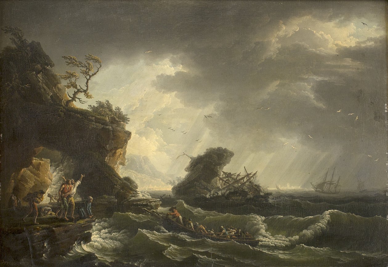 Un naufragio da Claude Joseph Vernet