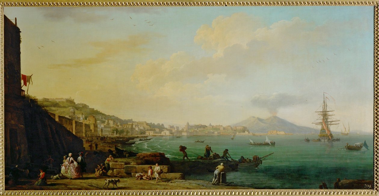 Una vista di Napoli e del Vesuvio ... da Claude Joseph Vernet