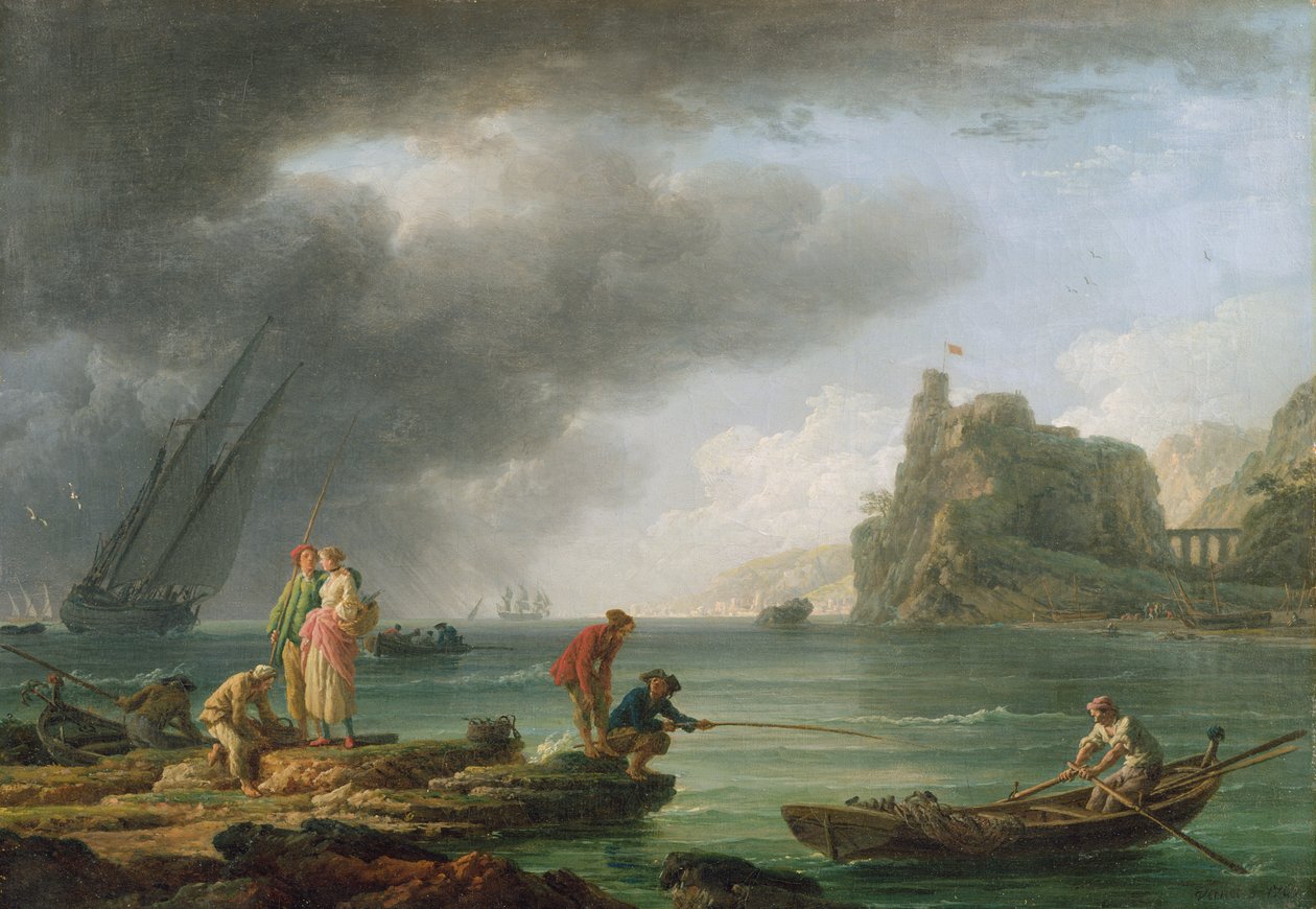 Scena costiera da Claude Joseph Vernet