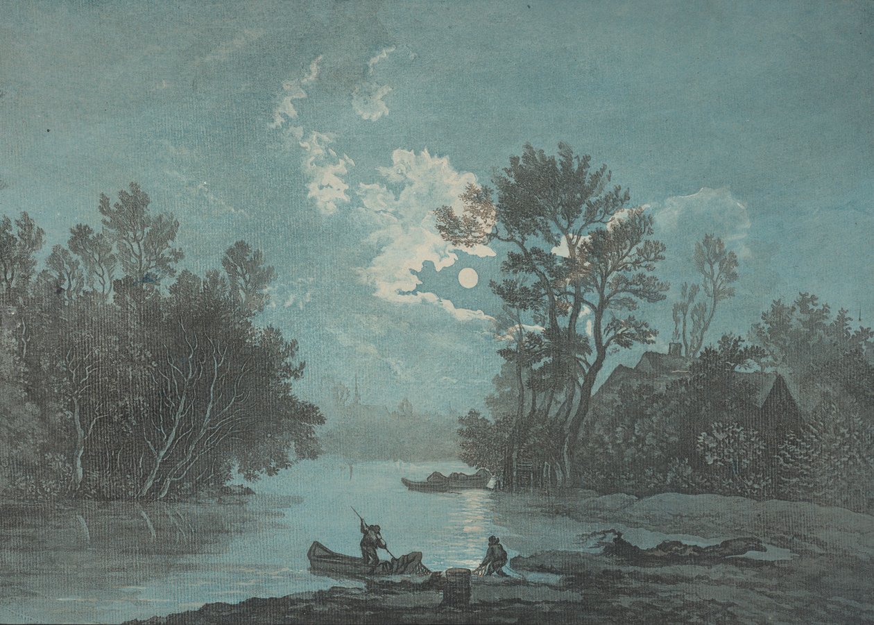 Pescatori al chiaro di luna, ca. 1750-1800 da Claude Joseph Vernet