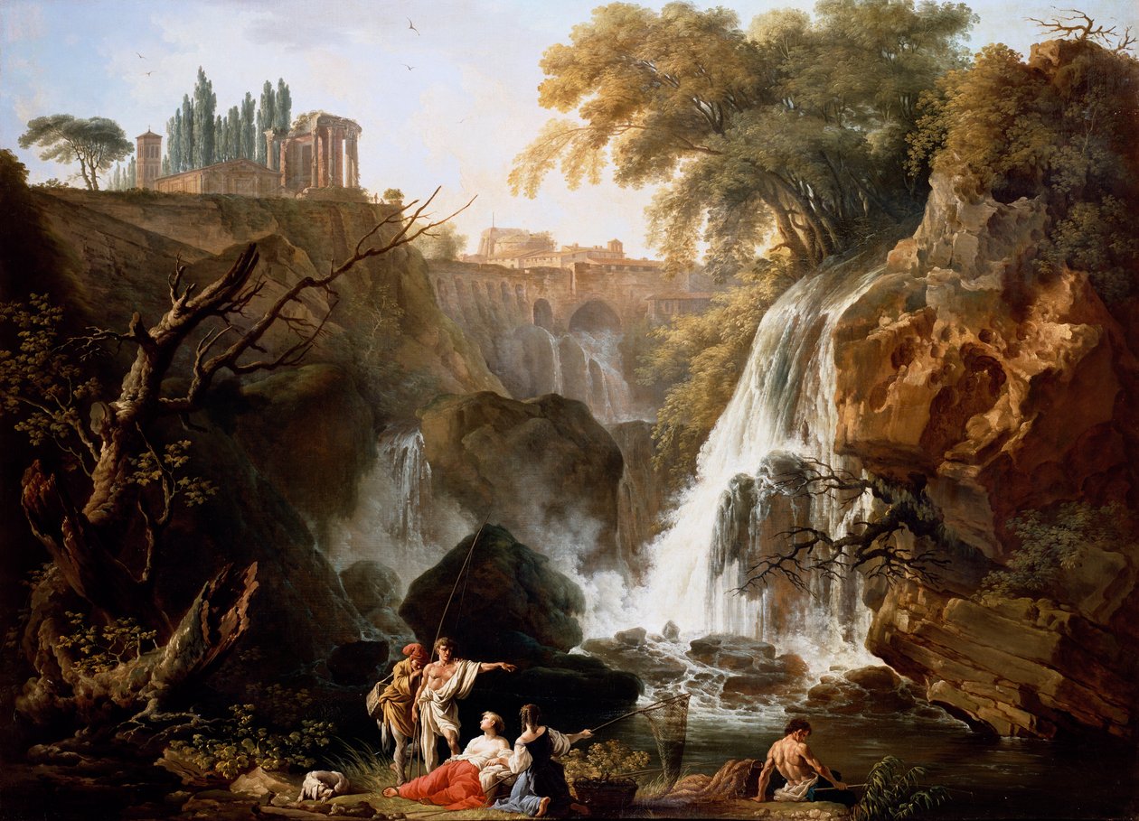 La cascata a Tivoli da Claude Joseph Vernet