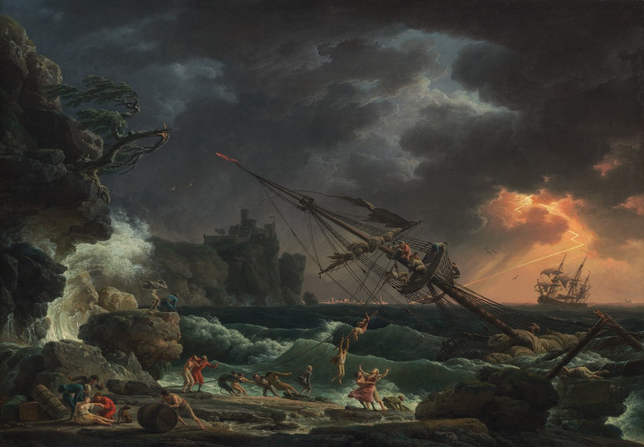 Il naufragio, 1772 da Claude Joseph Vernet