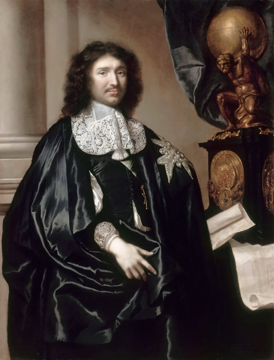 Ritratto di Jean-Baptiste Colbert da Claude Lefebvre