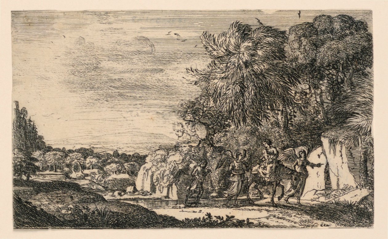 Fuga in Egitto da Claude Lorrain