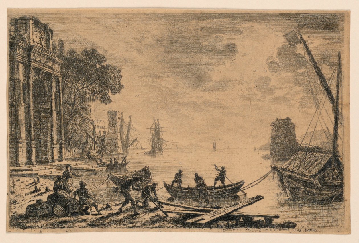 Scena di Porto da Claude Lorrain