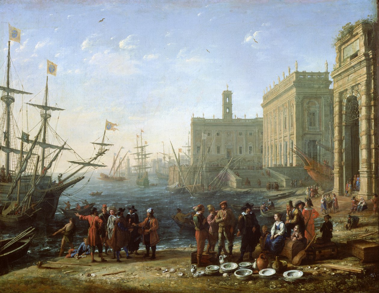 Scena del Porto da Claude Lorrain