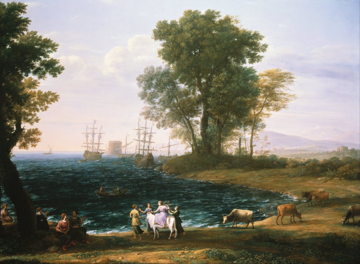 Il ratto di Europa da Claude Lorrain