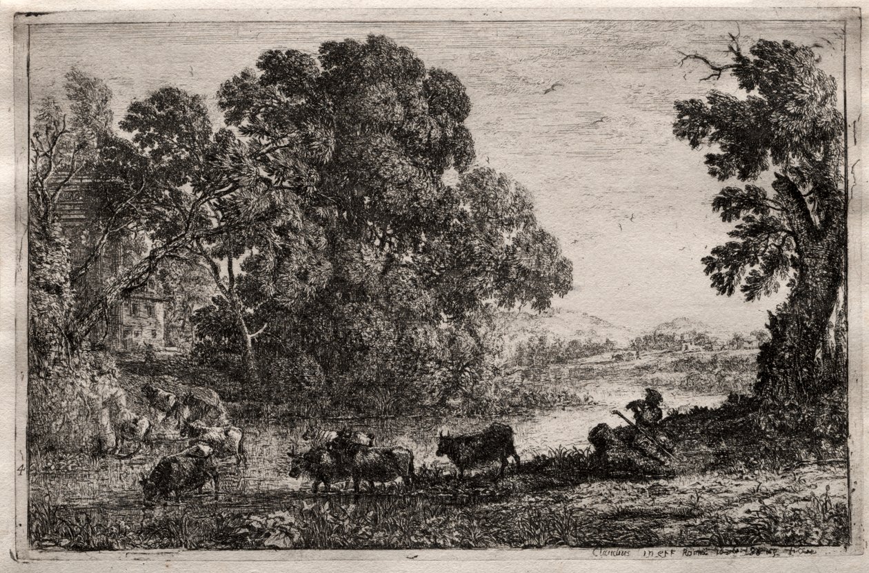 Il mandriano da Claude Lorrain