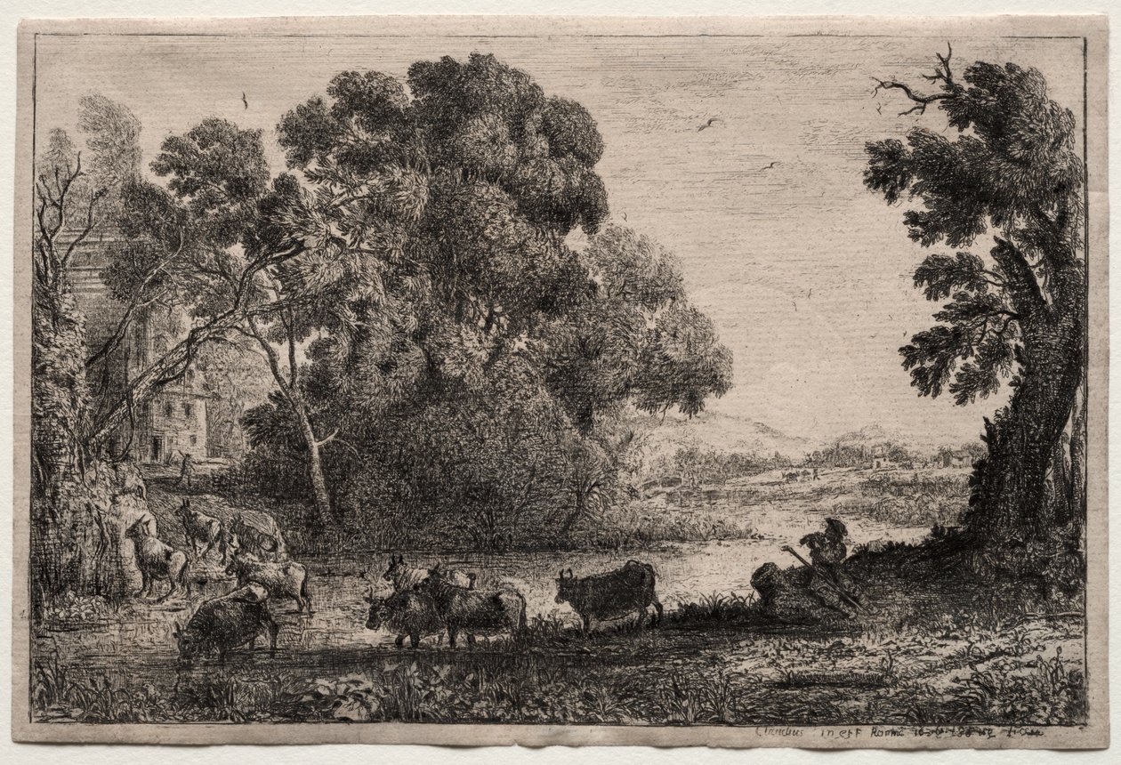 Il mandriano da Claude Lorrain