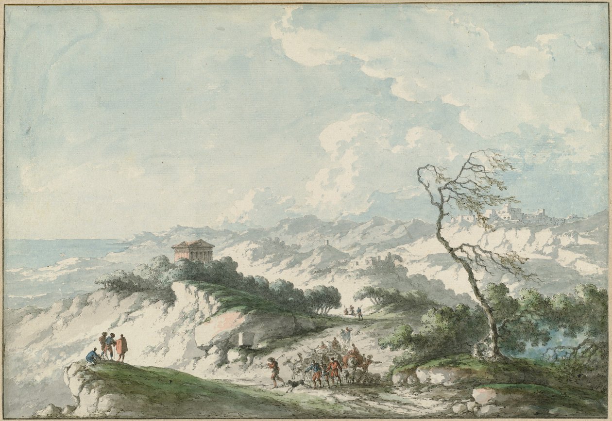 Seconda Vista della Campagna di Agrigento da Claude Louis Chatelet