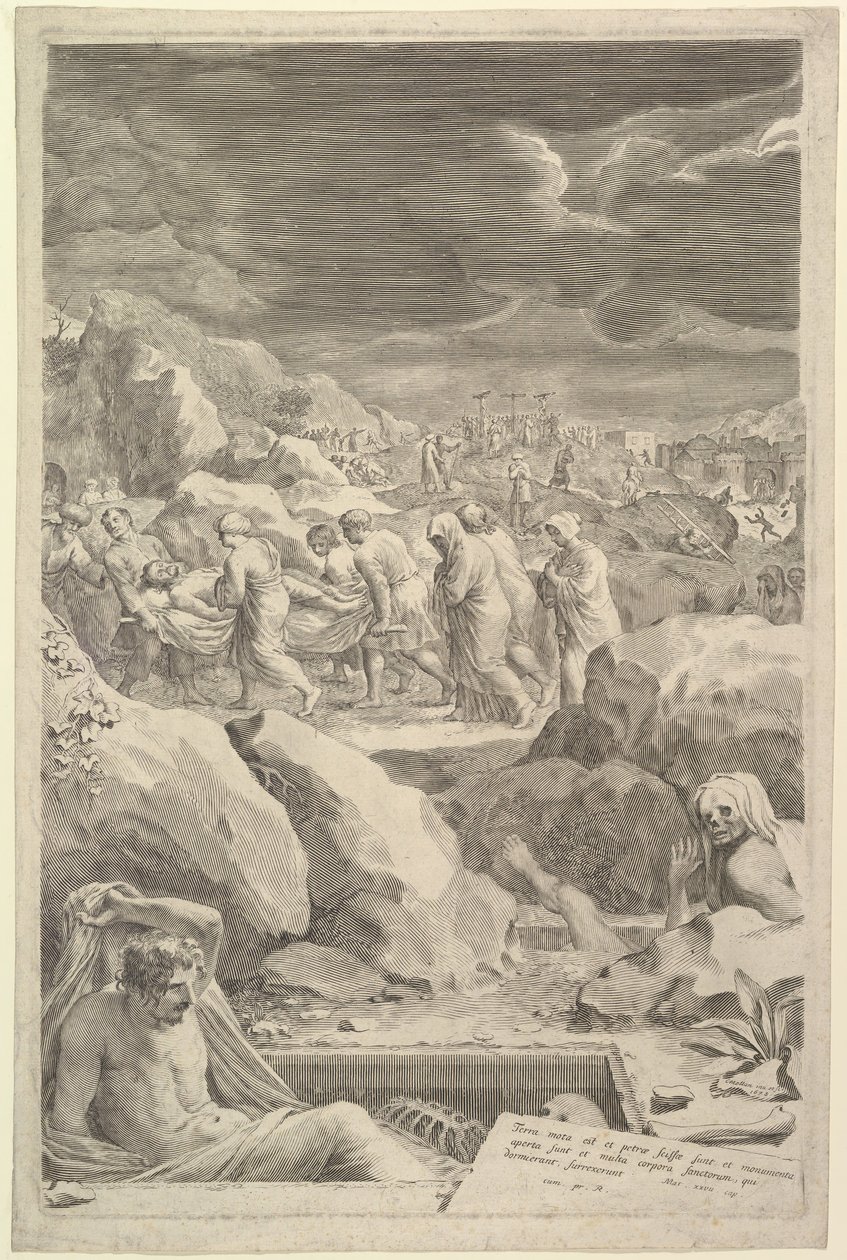 Processione funebre di Cristo, 1678 da Claude Mellan
