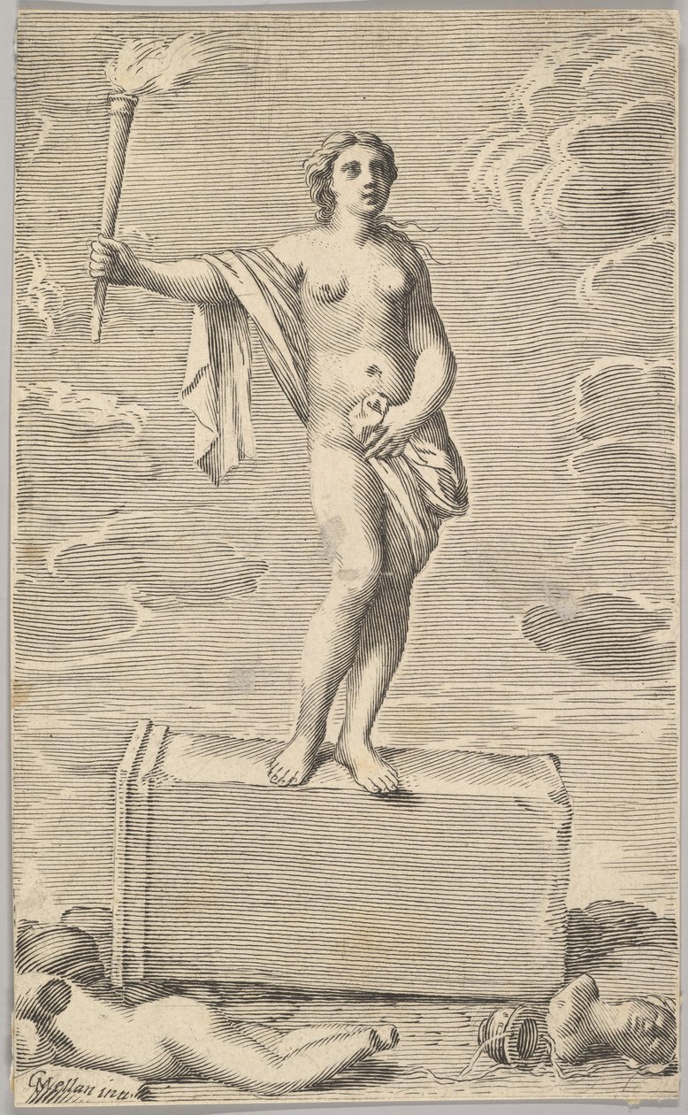 Figura femminile da Claude Mellan