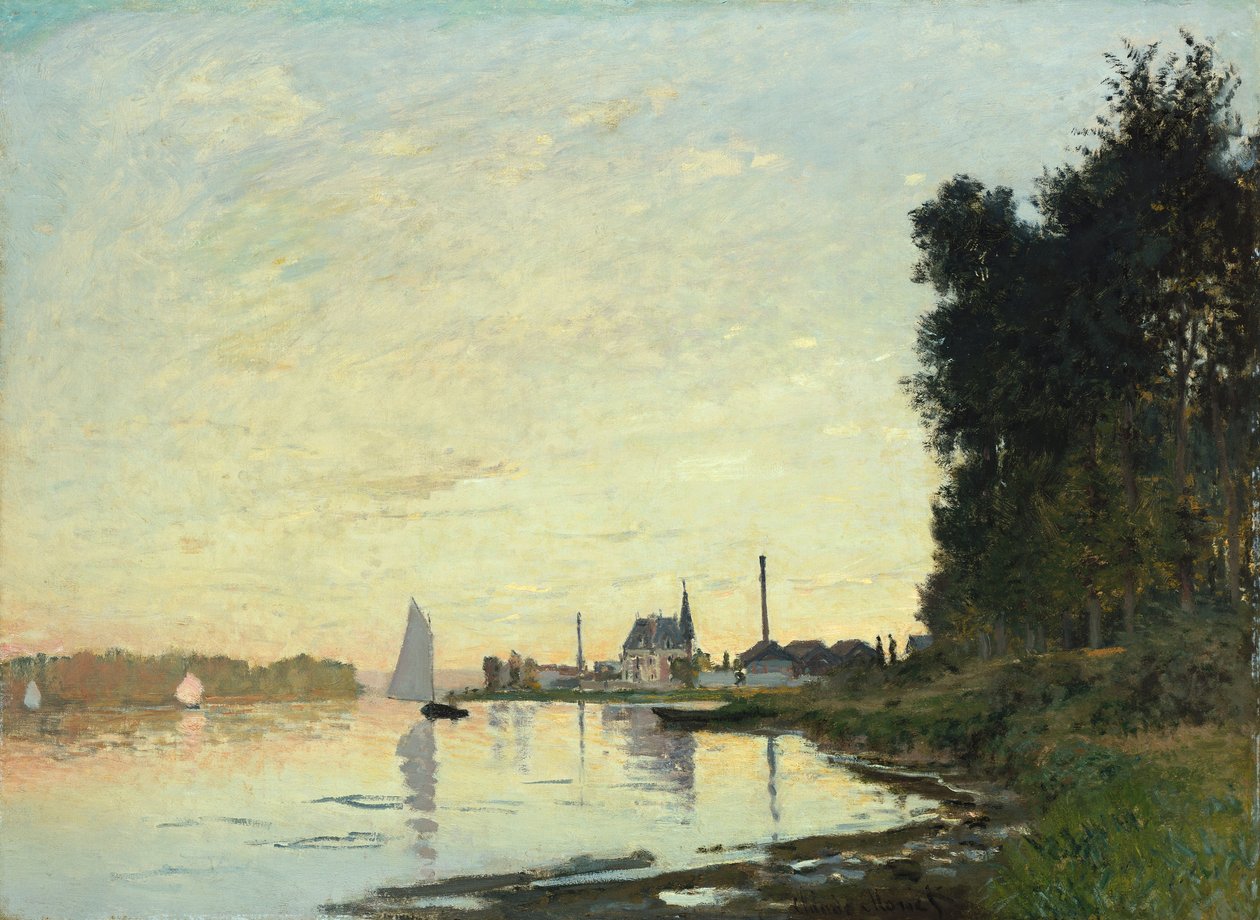 Argenteuil, tardo pomeriggio, 1872 da Claude Monet