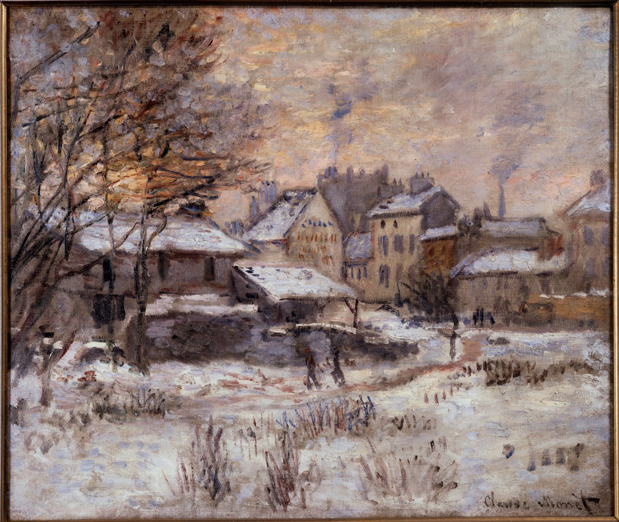 Argenteuil sotto la neve da Claude Monet