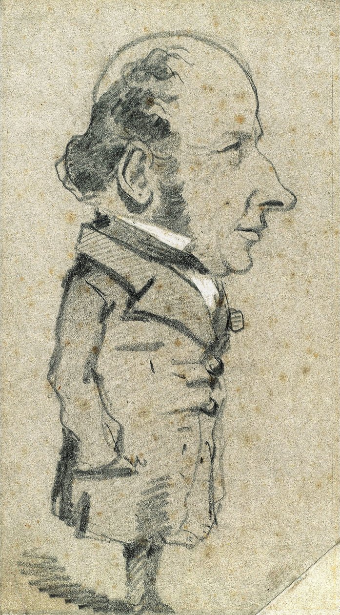 Caricatura di Eugène Marcel da Claude Monet