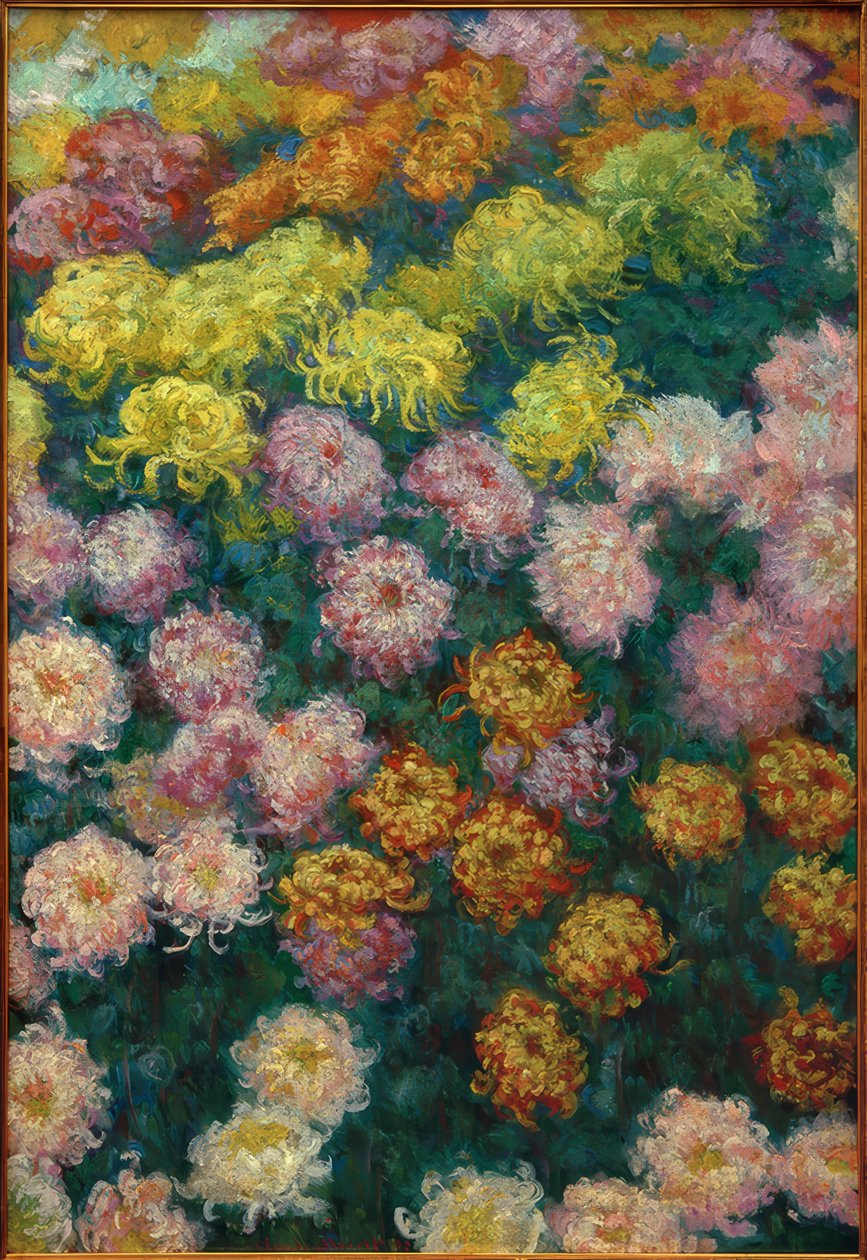 Aiuola di crisantemi, 1897 da Claude Monet