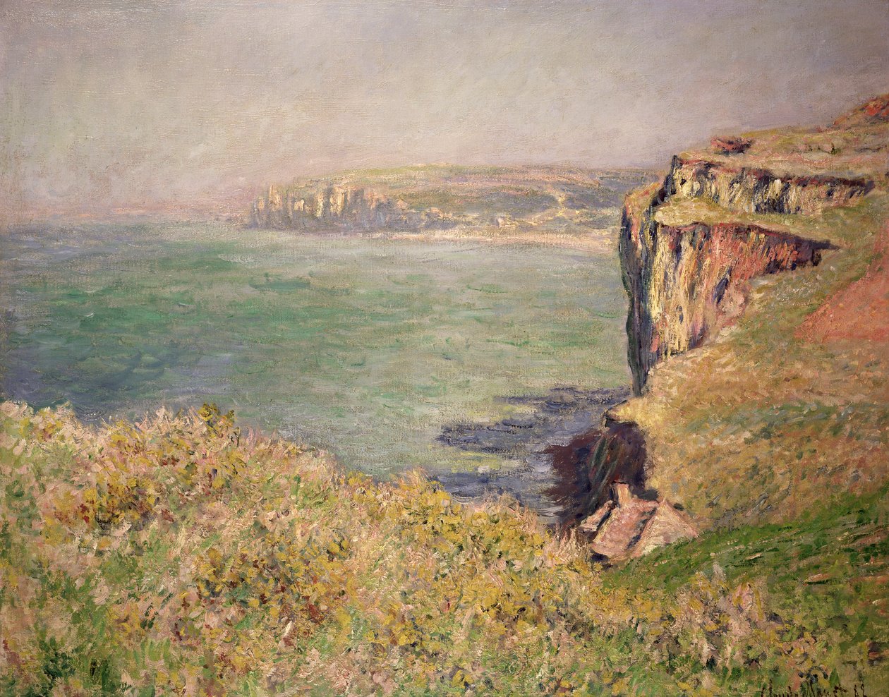 Scogliera a Varengeville da Claude Monet