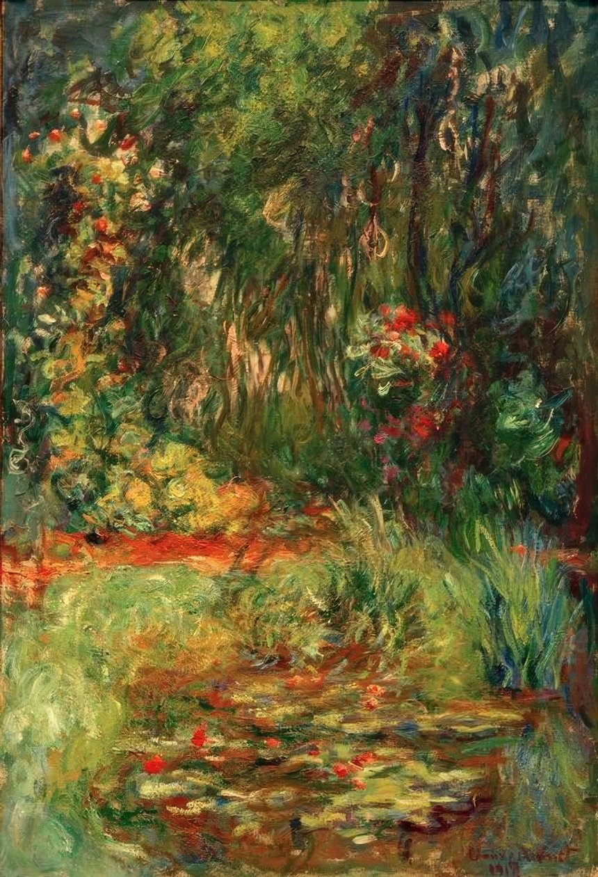 Angolo dello stagno con ninfee da Claude Monet