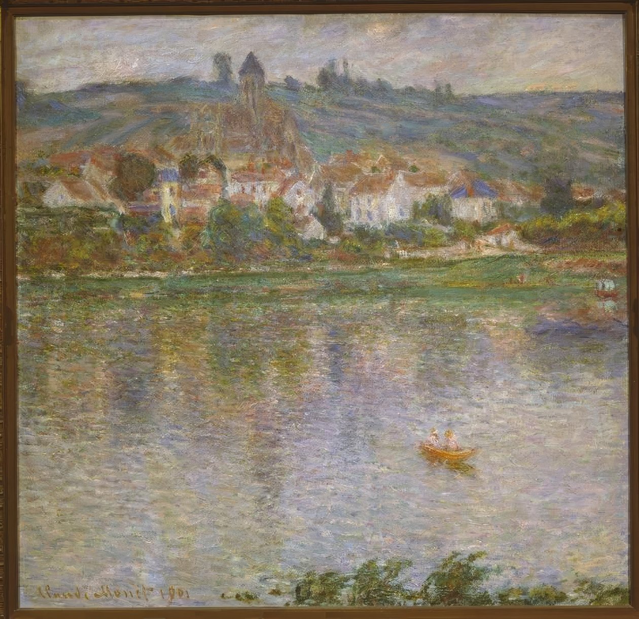 La città di Vetheuil da Claude Monet