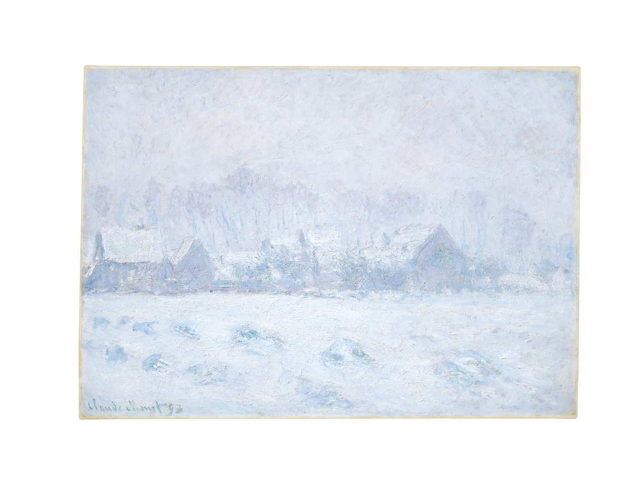 Effetto di neve a Giverny da Claude Monet