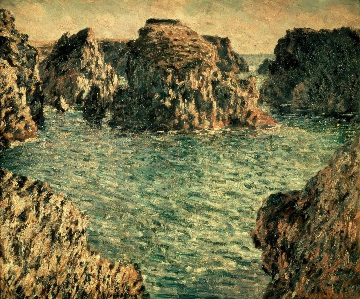 Entrata di Port-Goulphar, Belle-Ile da Claude Monet