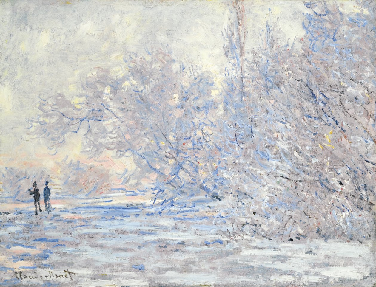 Gelo a Giverny, 1885 da Claude Monet
