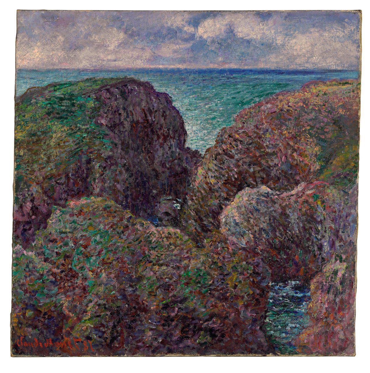 Gruppo di rocce a Port-Goulphar, 1887 da Claude Monet