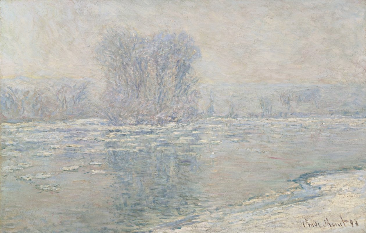 Ghiaccio, effetto bianco da Claude Monet