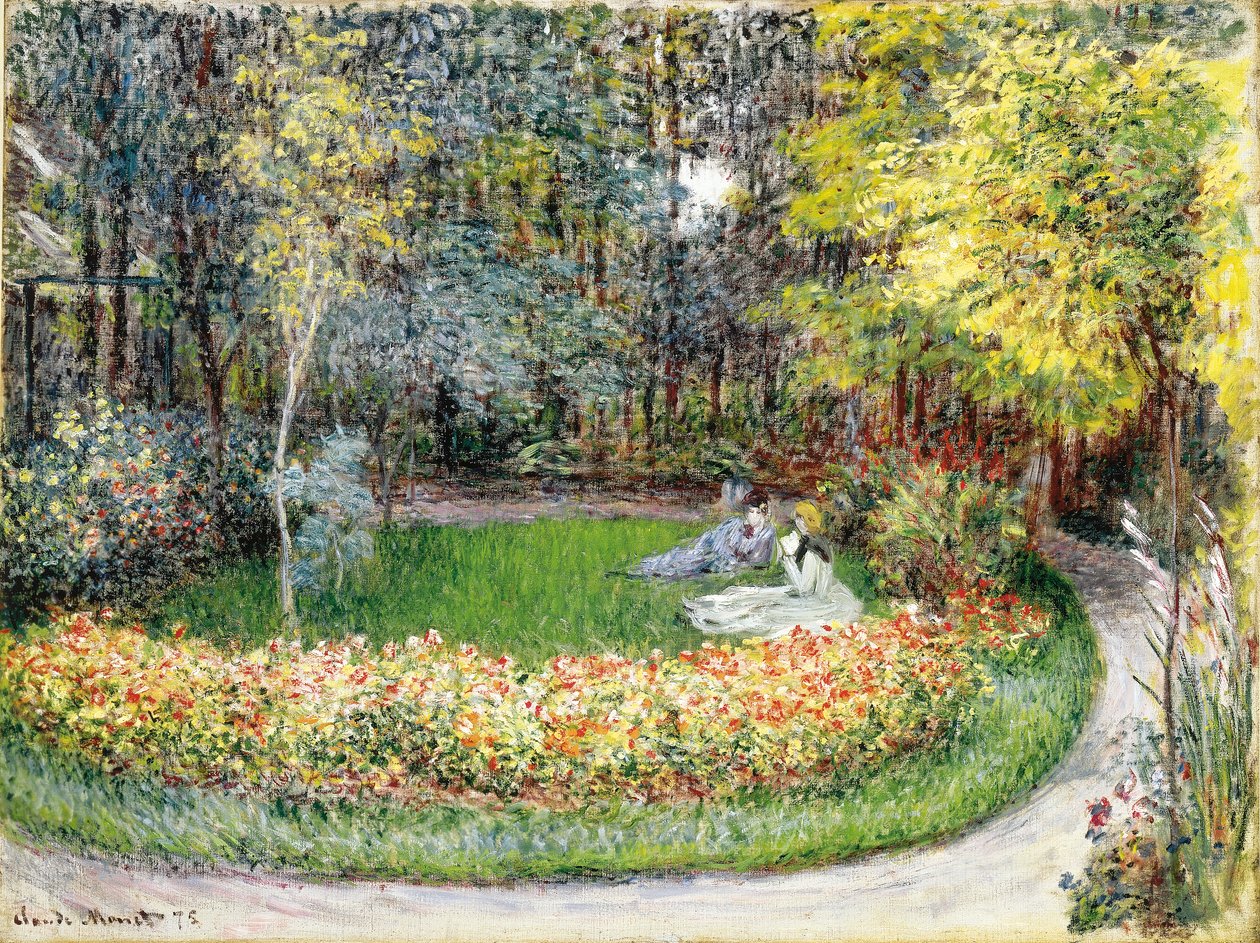 Nel giardino, 1875 da Claude Monet