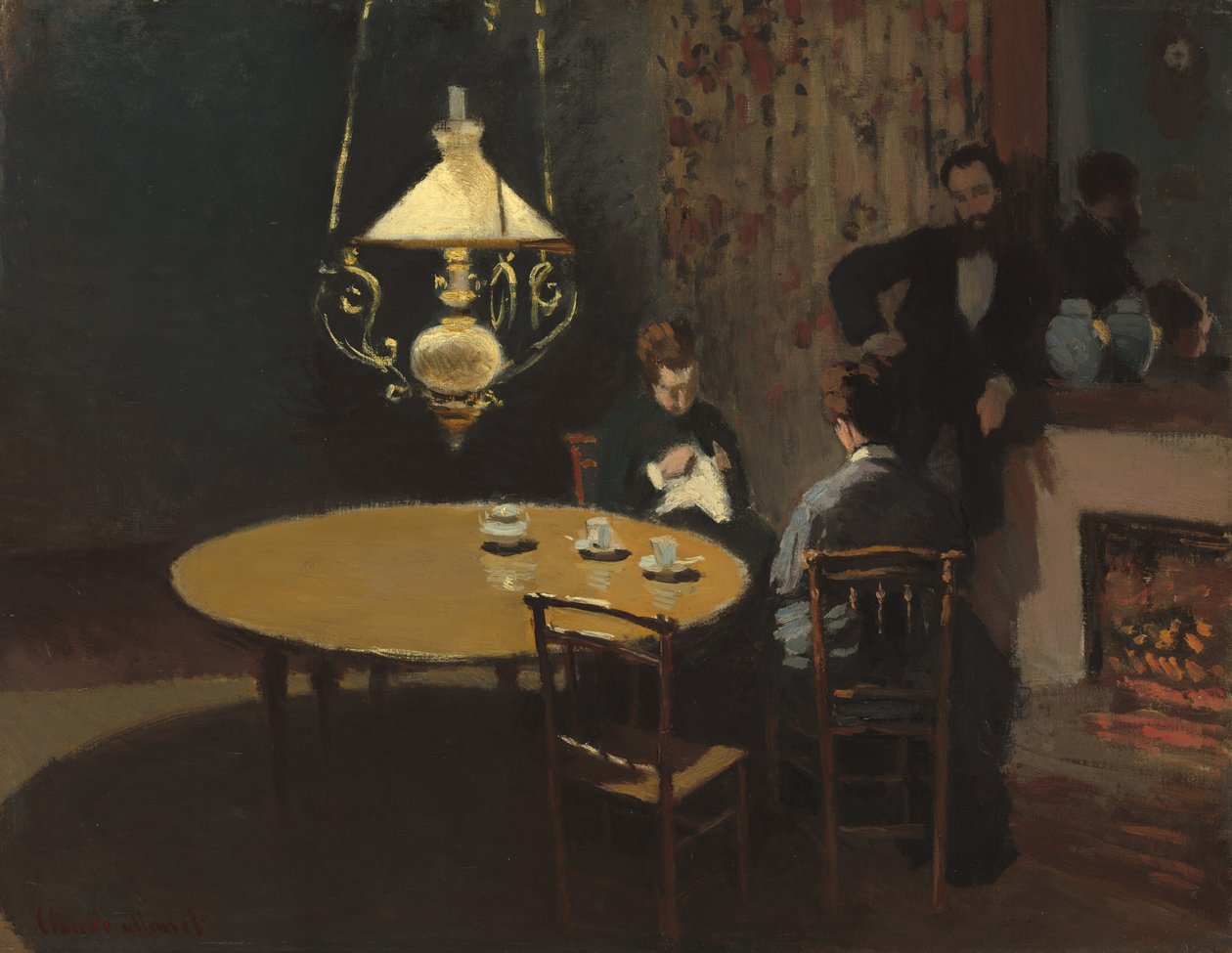 Interno, dopo cena da Claude Monet