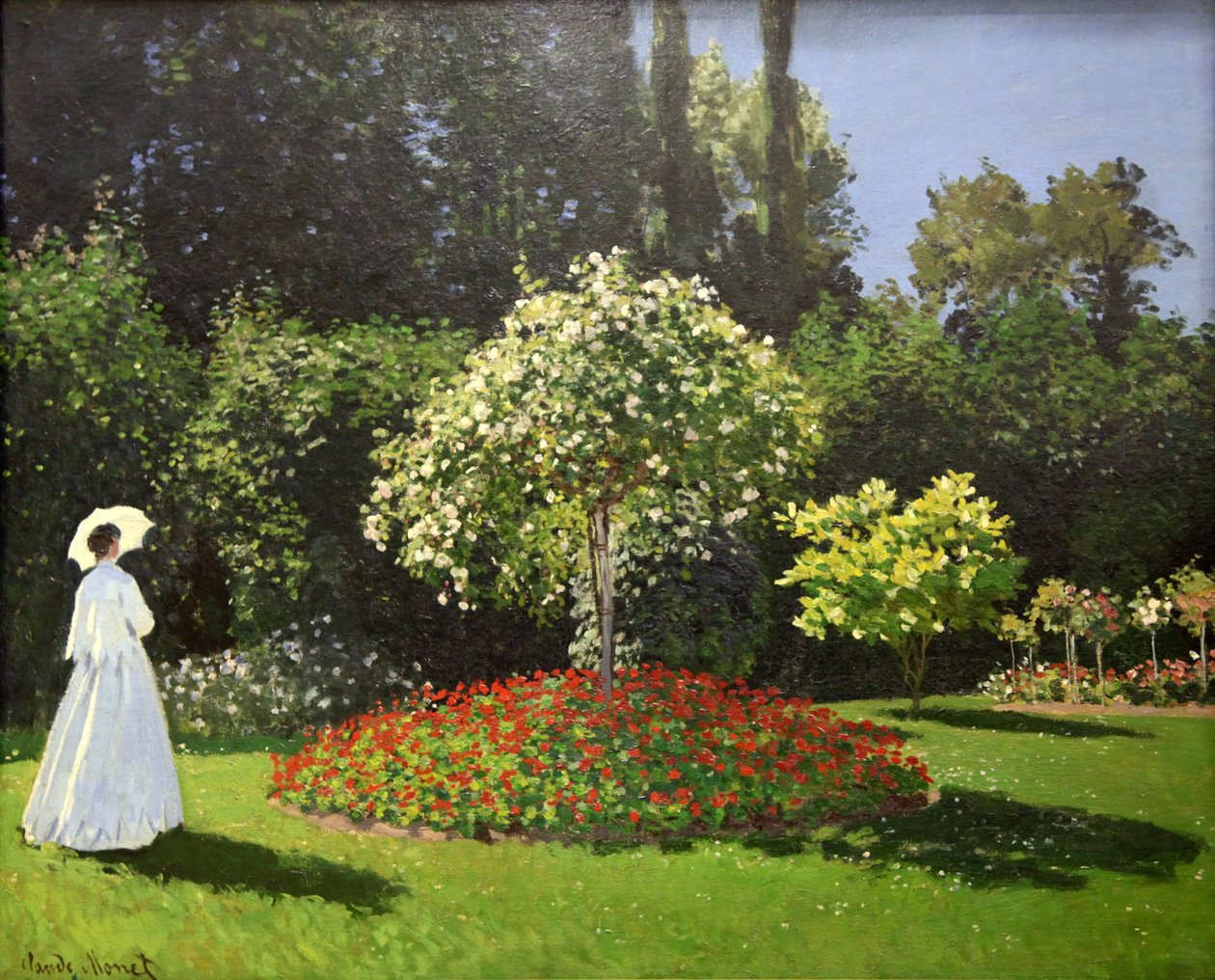 Signora nel giardino da Claude Monet