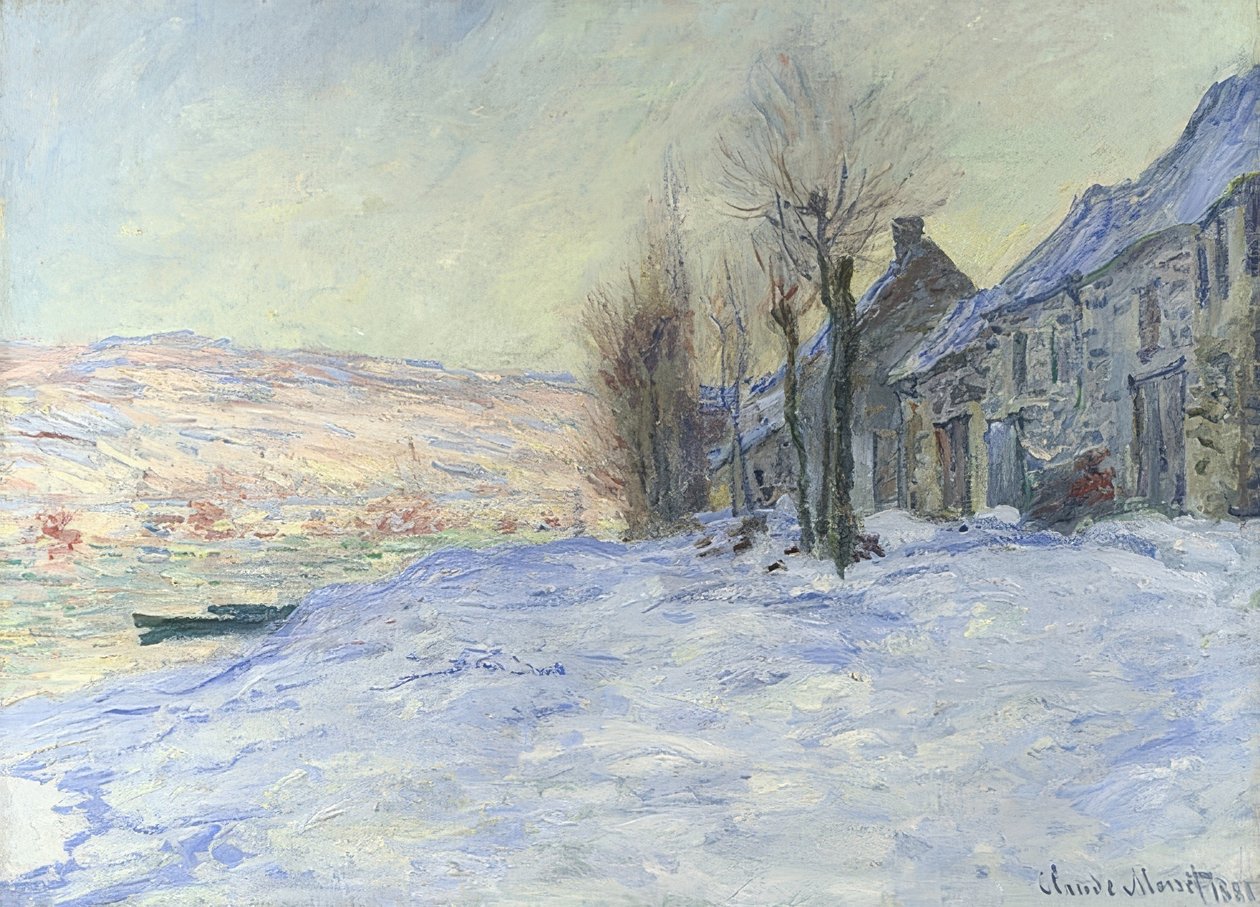 Lavacourt sotto la neve. Circa 1878-81 da Claude Monet