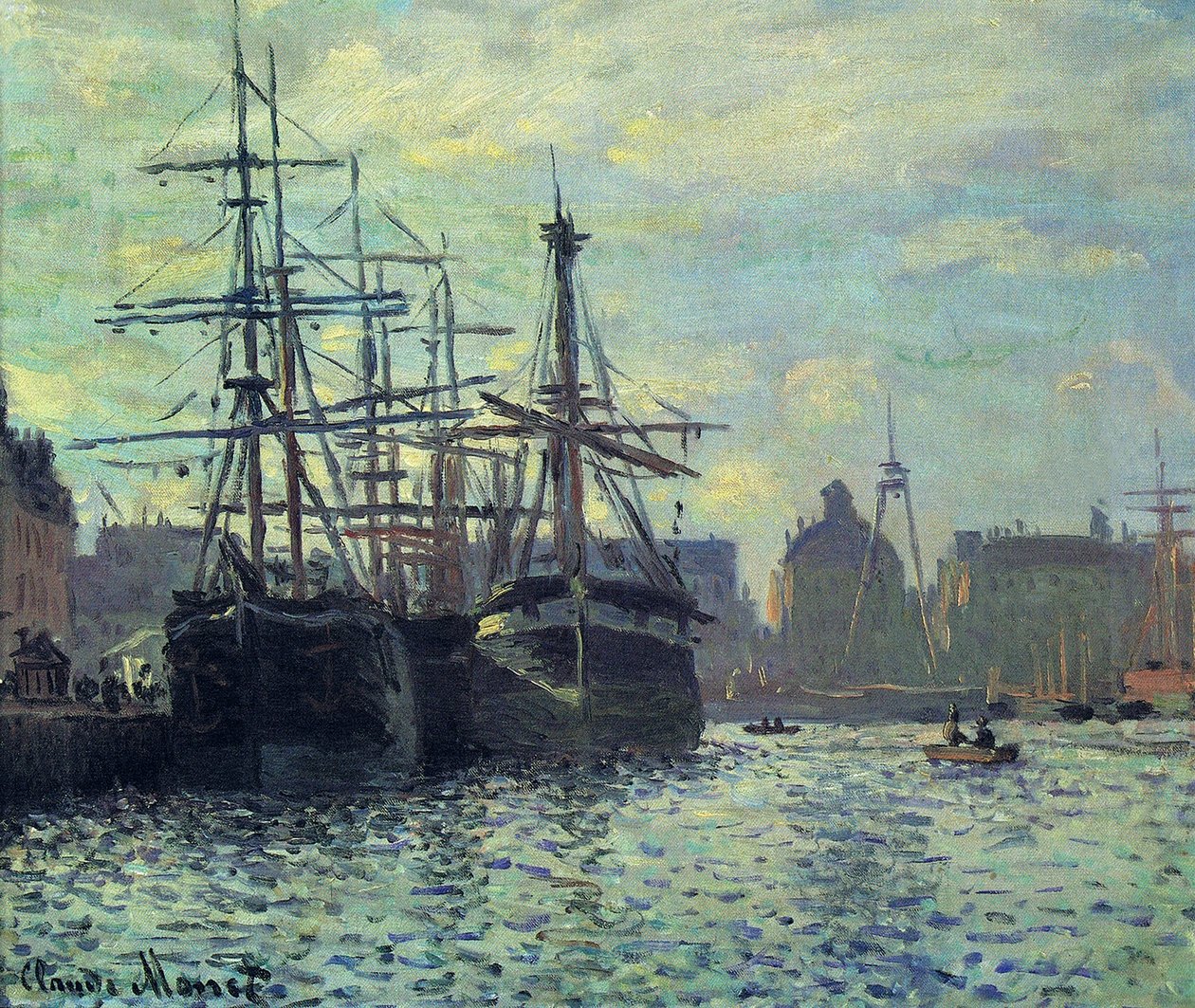 Le Bassin du Commerce, Le Havre da Claude Monet