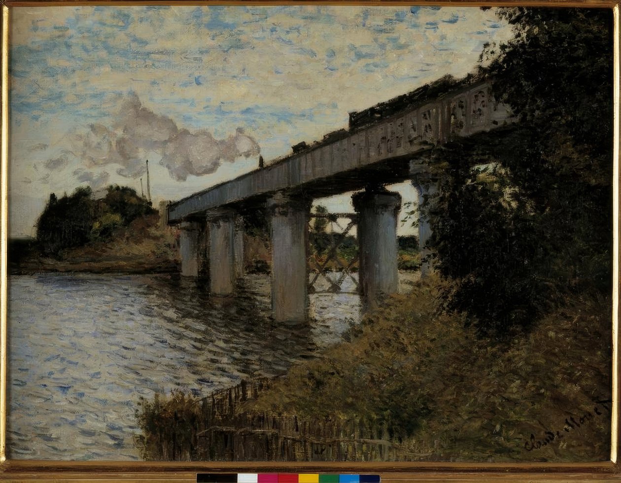 Il ponte ferroviario ad Argenteuil da Claude Monet