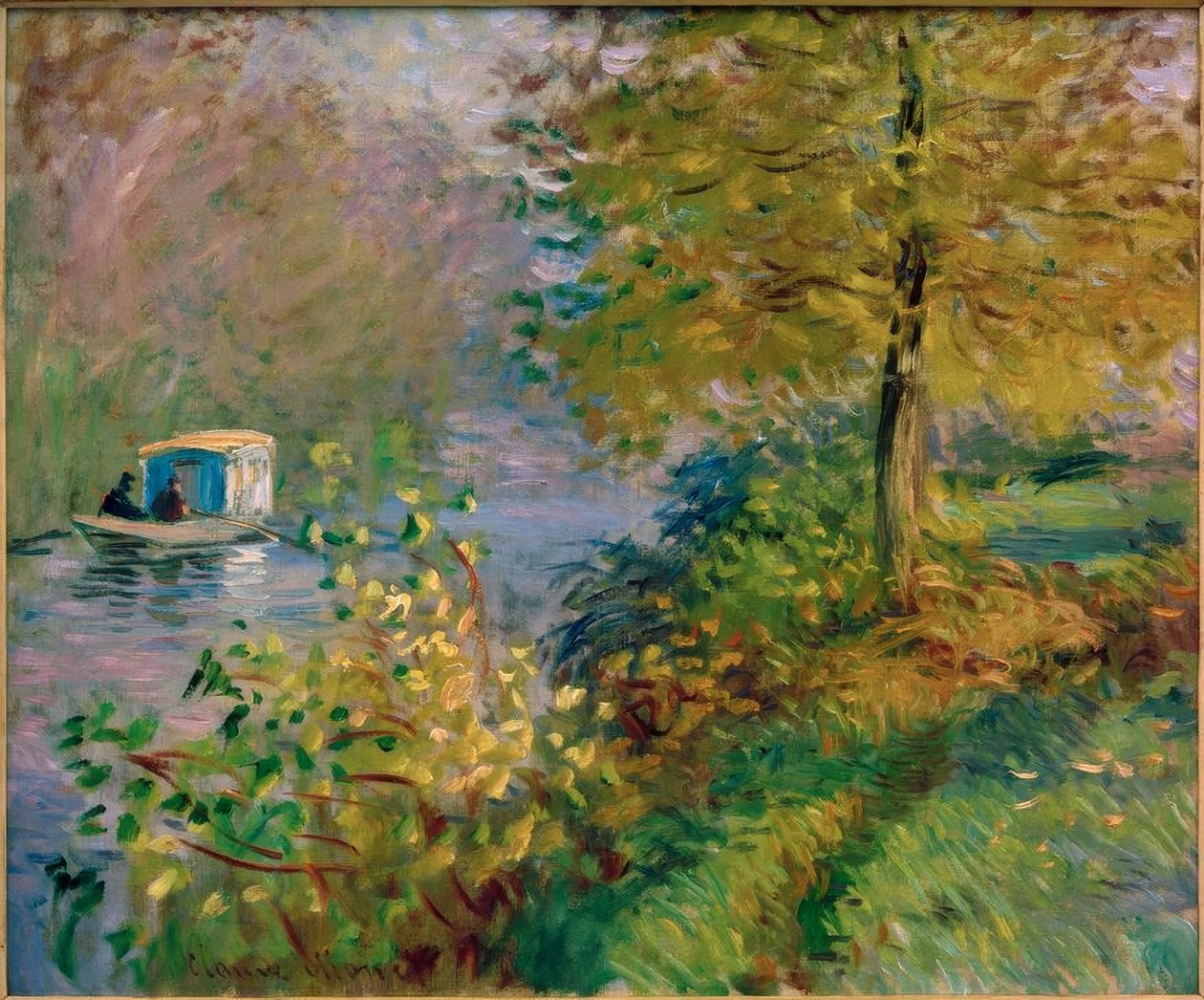 La barca-atelier da Claude Monet