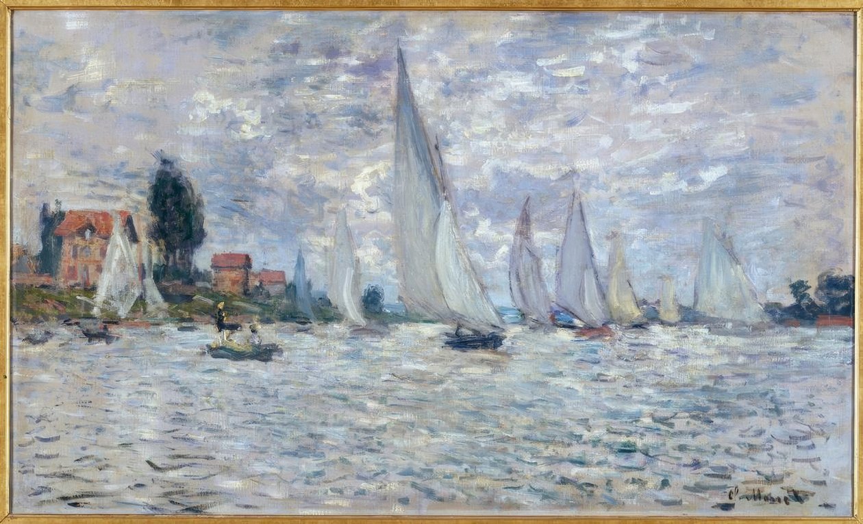 Le barche. Regate ad Argenteuil da Claude Monet