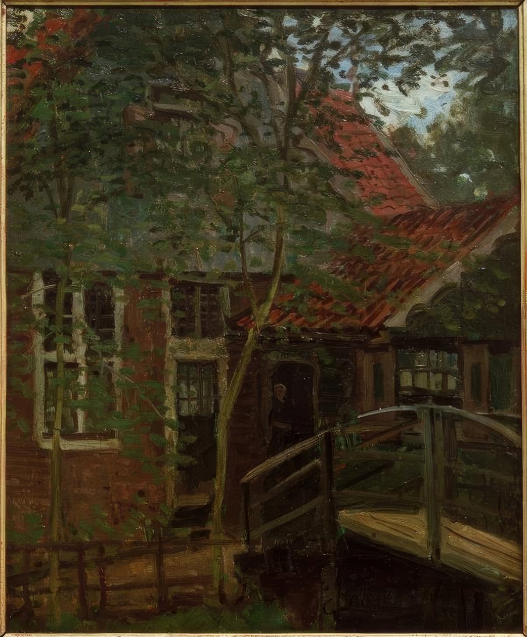 Passerella in Olanda, Zaandam da Claude Monet