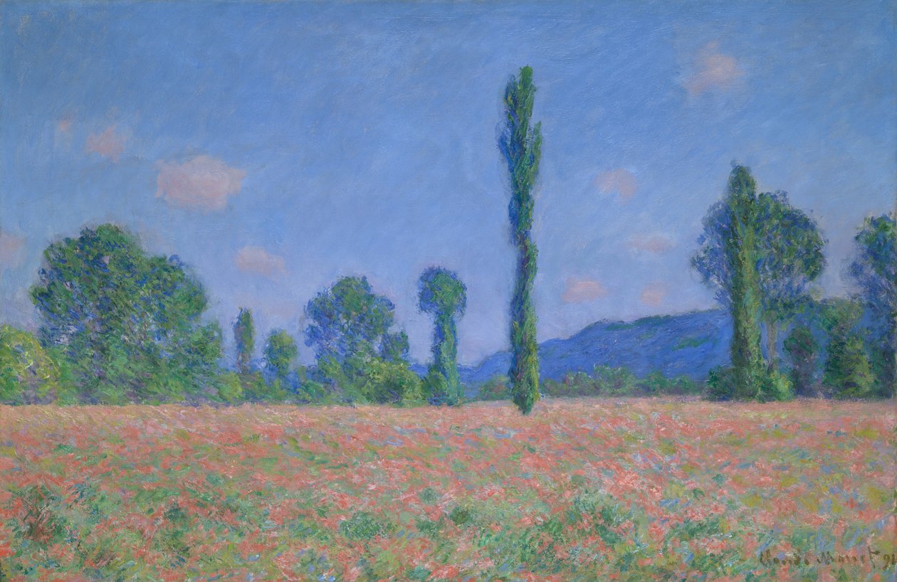 Campo di papaveri (Giverny) da Claude Monet