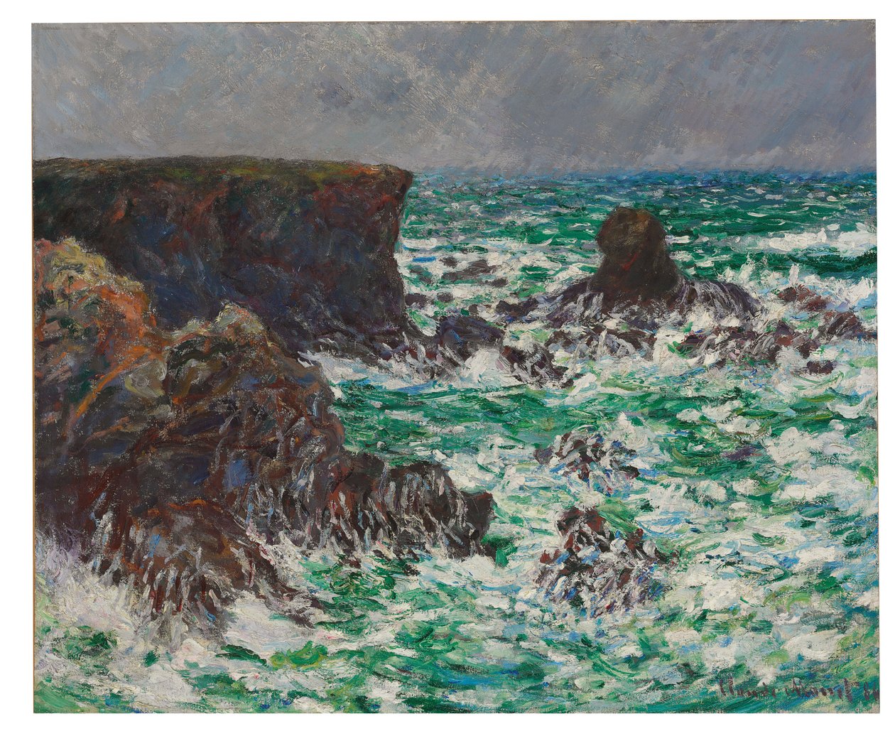 Port-Coton: Il Leone, 1886 da Claude Monet