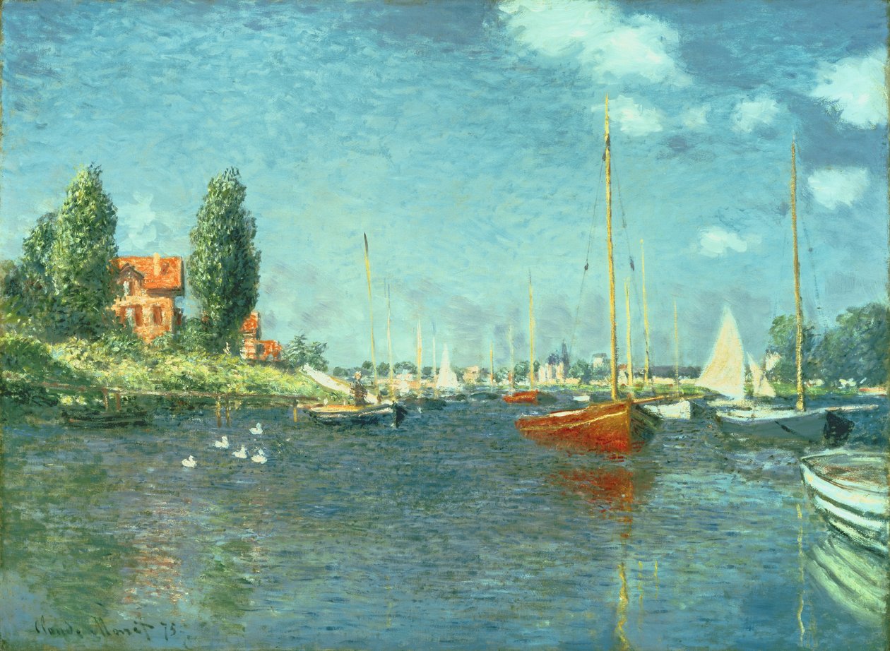 Barche rosse, Argenteuil, 1875 da Claude Monet