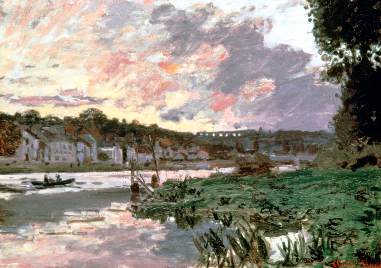 Fiume Senna a Bougival, c1870 da Claude Monet