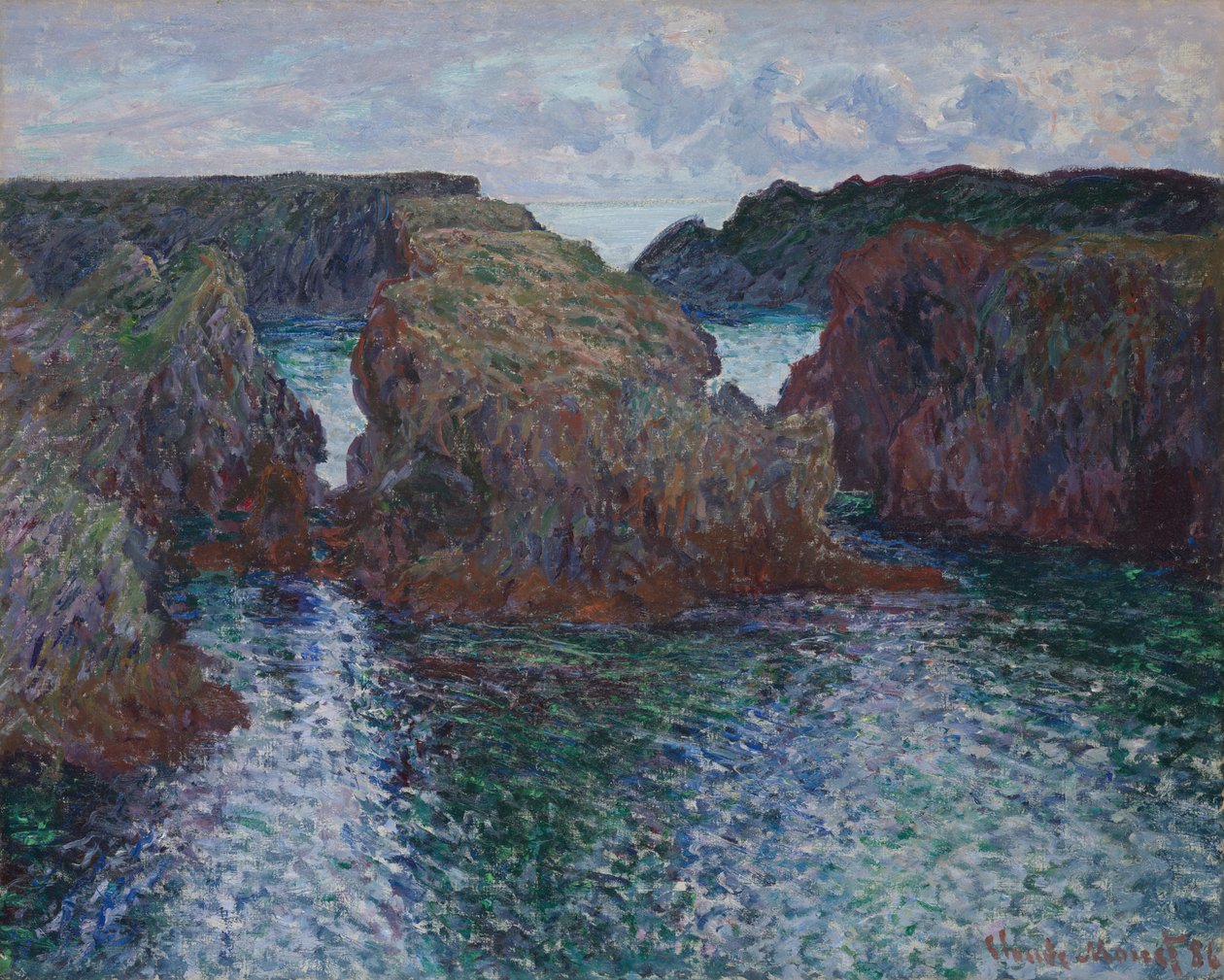 Rocce a Port-Goulphar, Belle-Île da Claude Monet