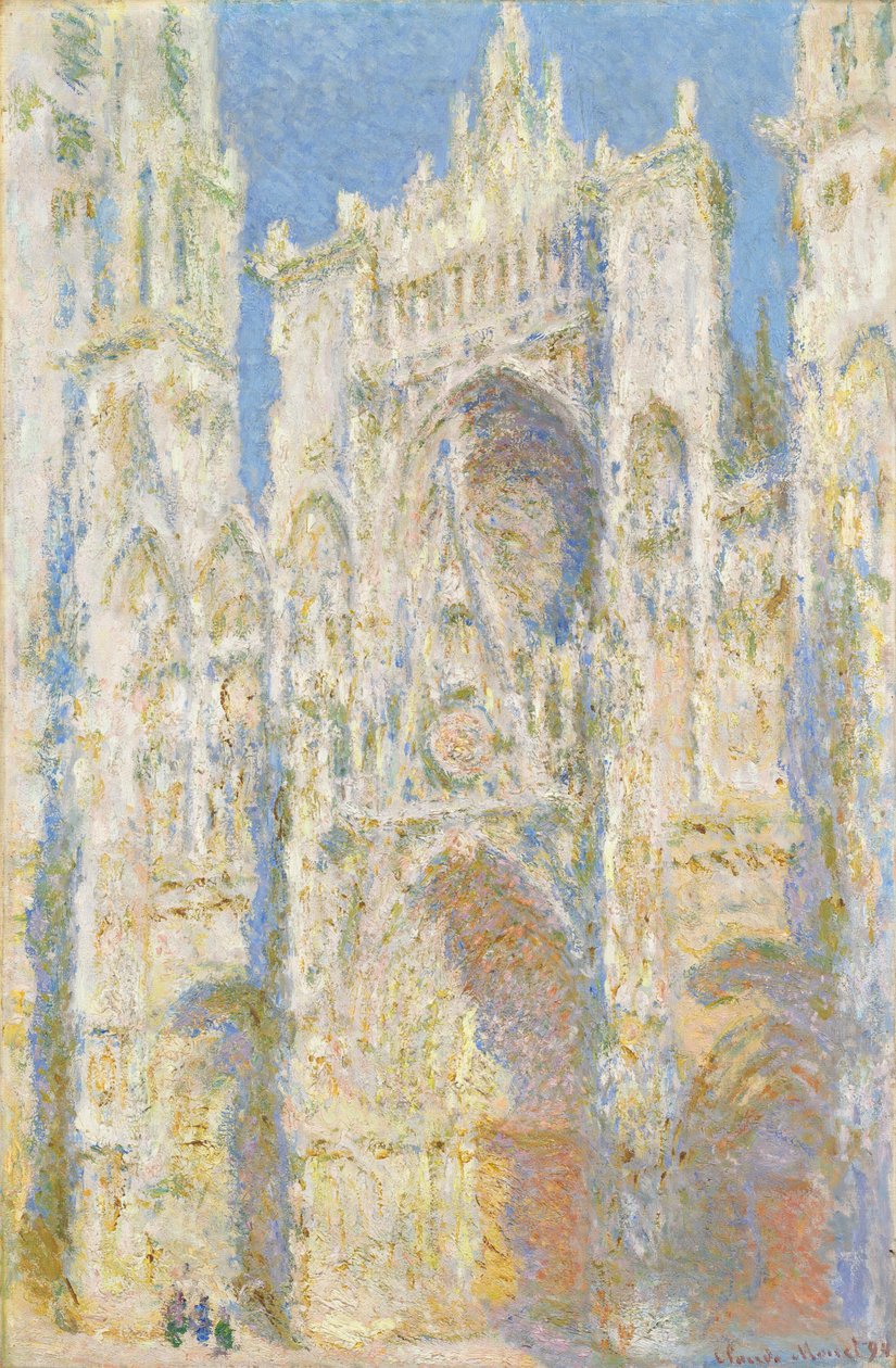 Cattedrale di Rouen, Facciata Ovest, Luce del Sole da Claude Monet