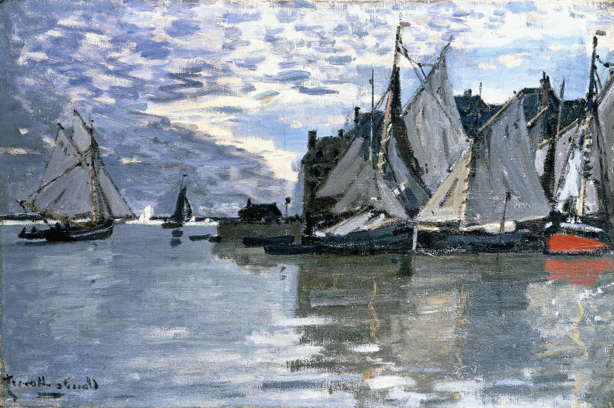 Barche a vela, c.1864-1866 da Claude Monet