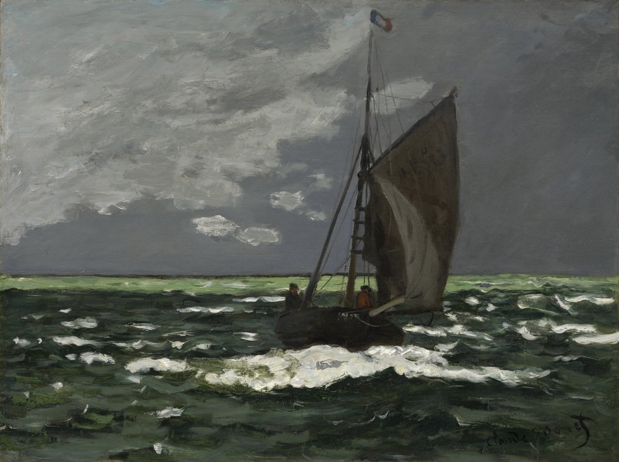 Marina, tempesta da Claude Monet