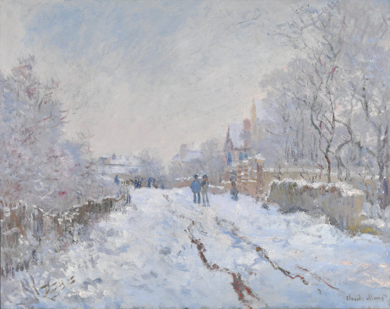 Scena di neve ad Argenteuil da Claude Monet